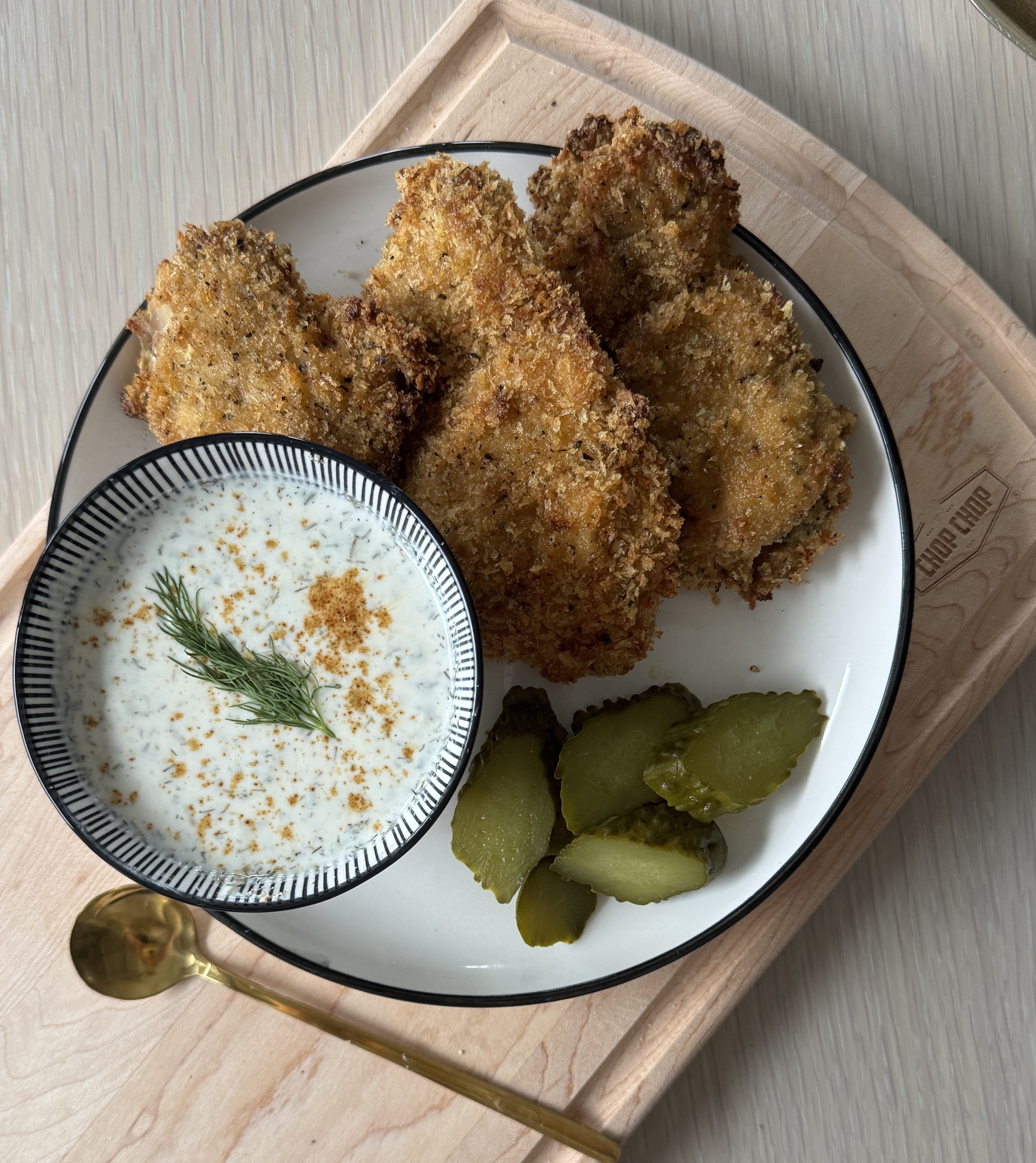Triple Ranch, Extra Crispy Chicken Thighs (Crispy Panko Ranch Chicken)